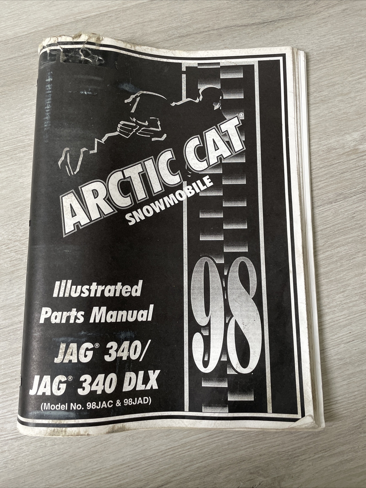 Original 1998 Arctic Cat Illustrated Parts Manual Snowmobile Jag 340/Jag 340 DLX