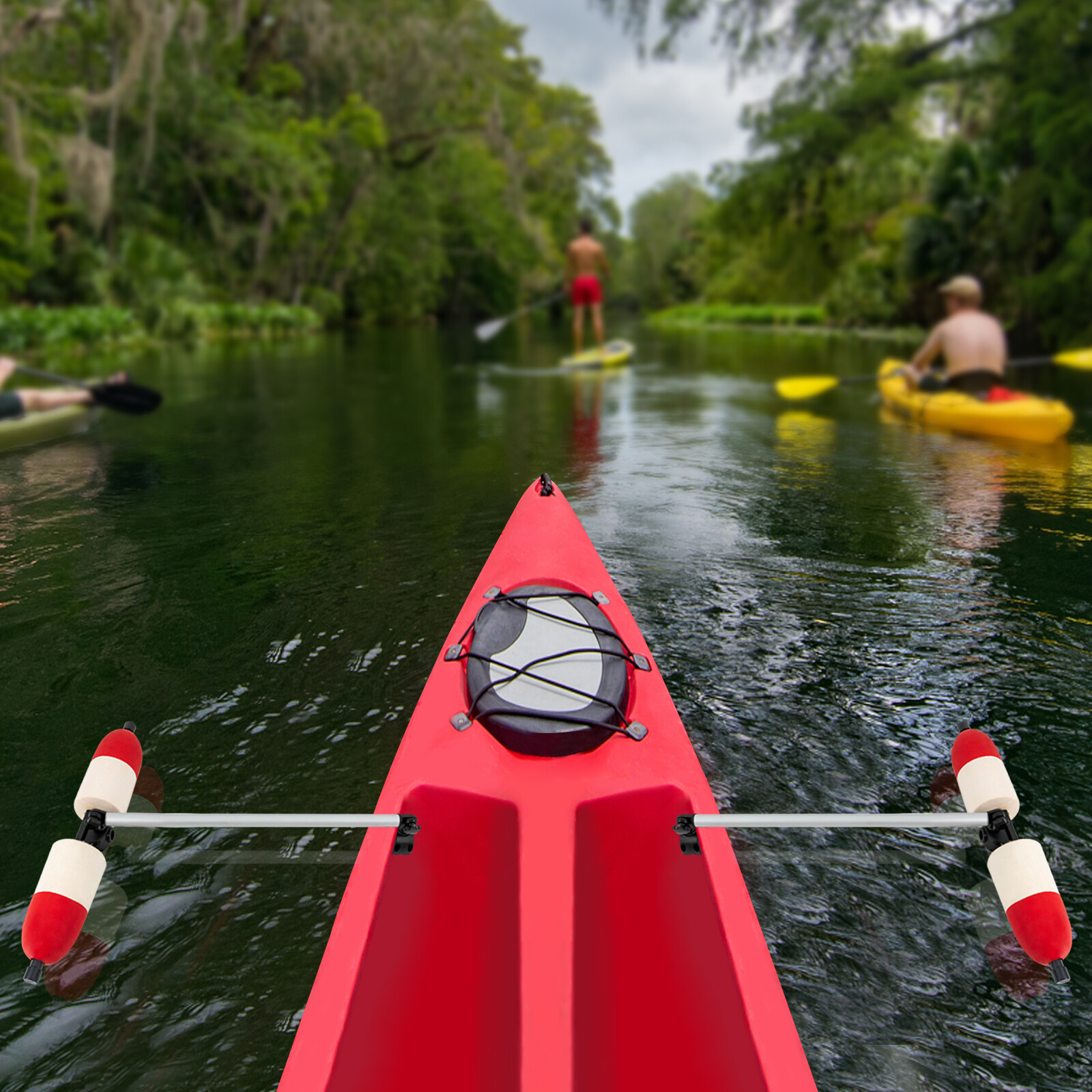 Pair For Marine Boat Kayak Canoe PVC Stabilizer System 2x Outrigger Arms Fishing