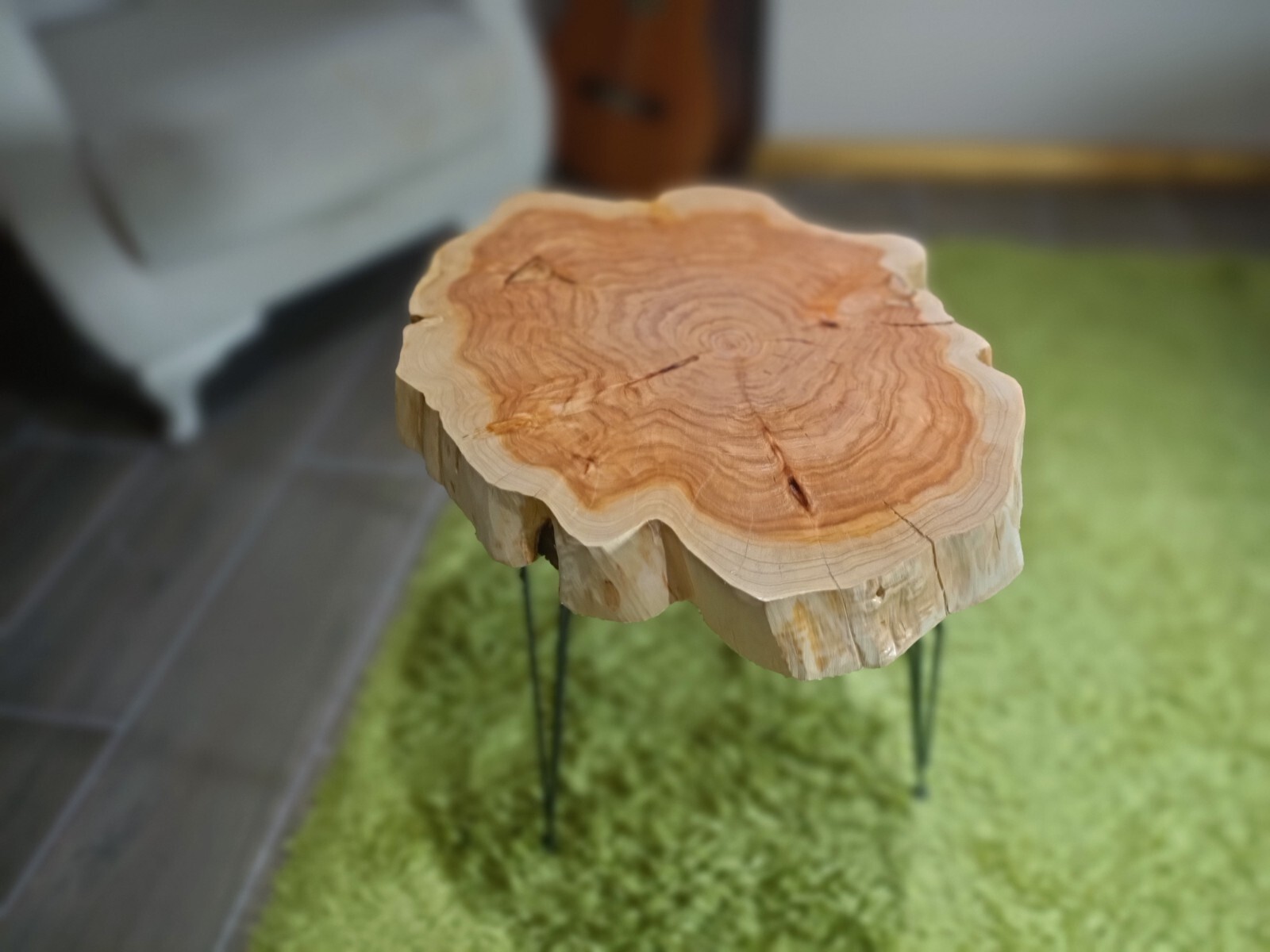 Live Edge Coffee Table Rustic Coffee Table Natural Cypress Tree