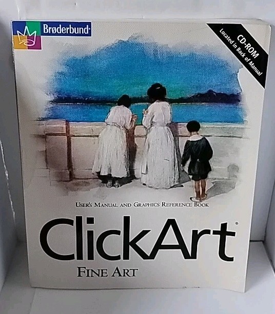 ✨ Vintage ✨Broderbund ClickART Art and More To" Sealed CD" Windows 95/98