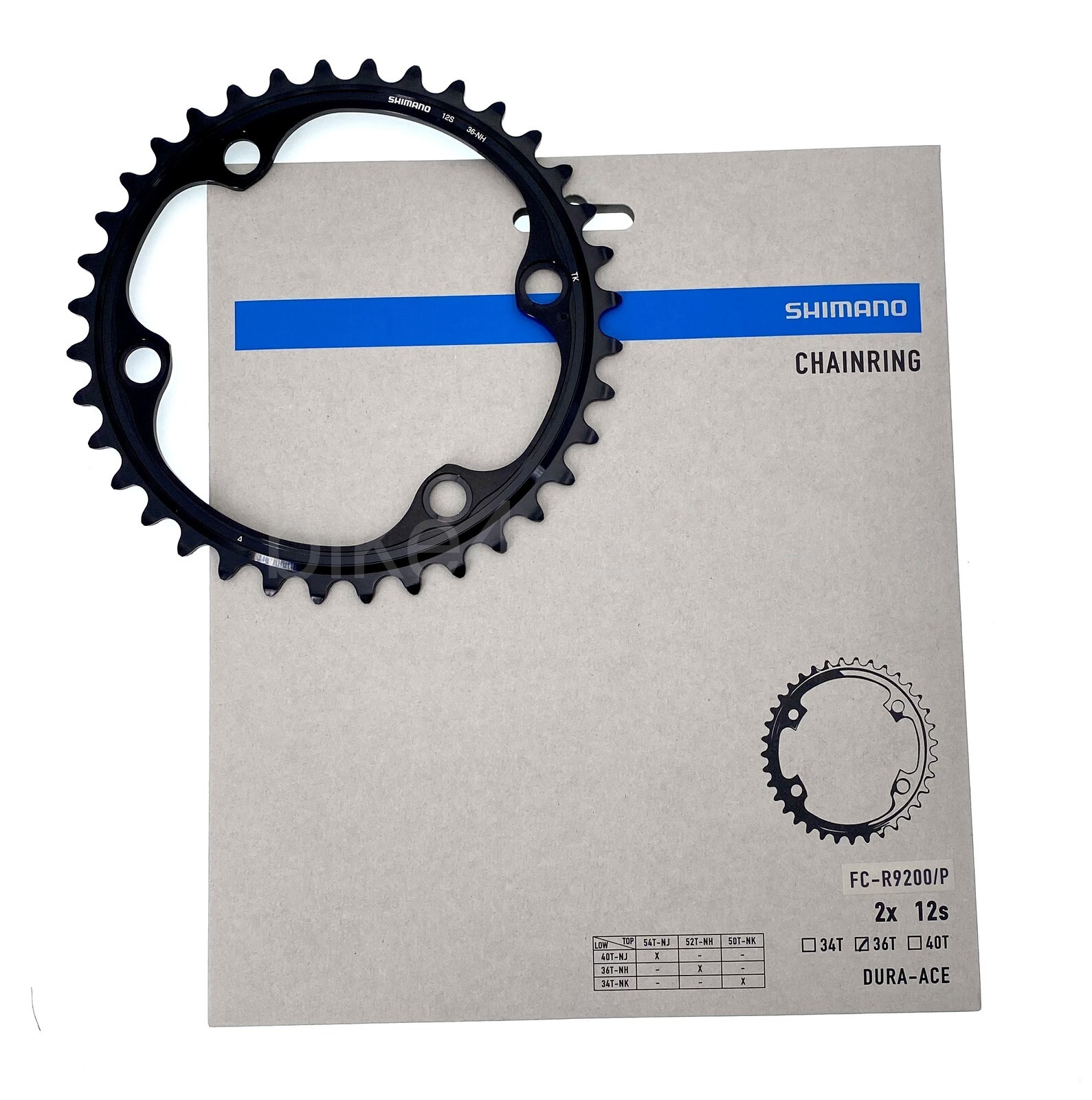 New Shimano DURA-ACE Road Chainring 36T fit FC-R9200/P,52/36T Crank set