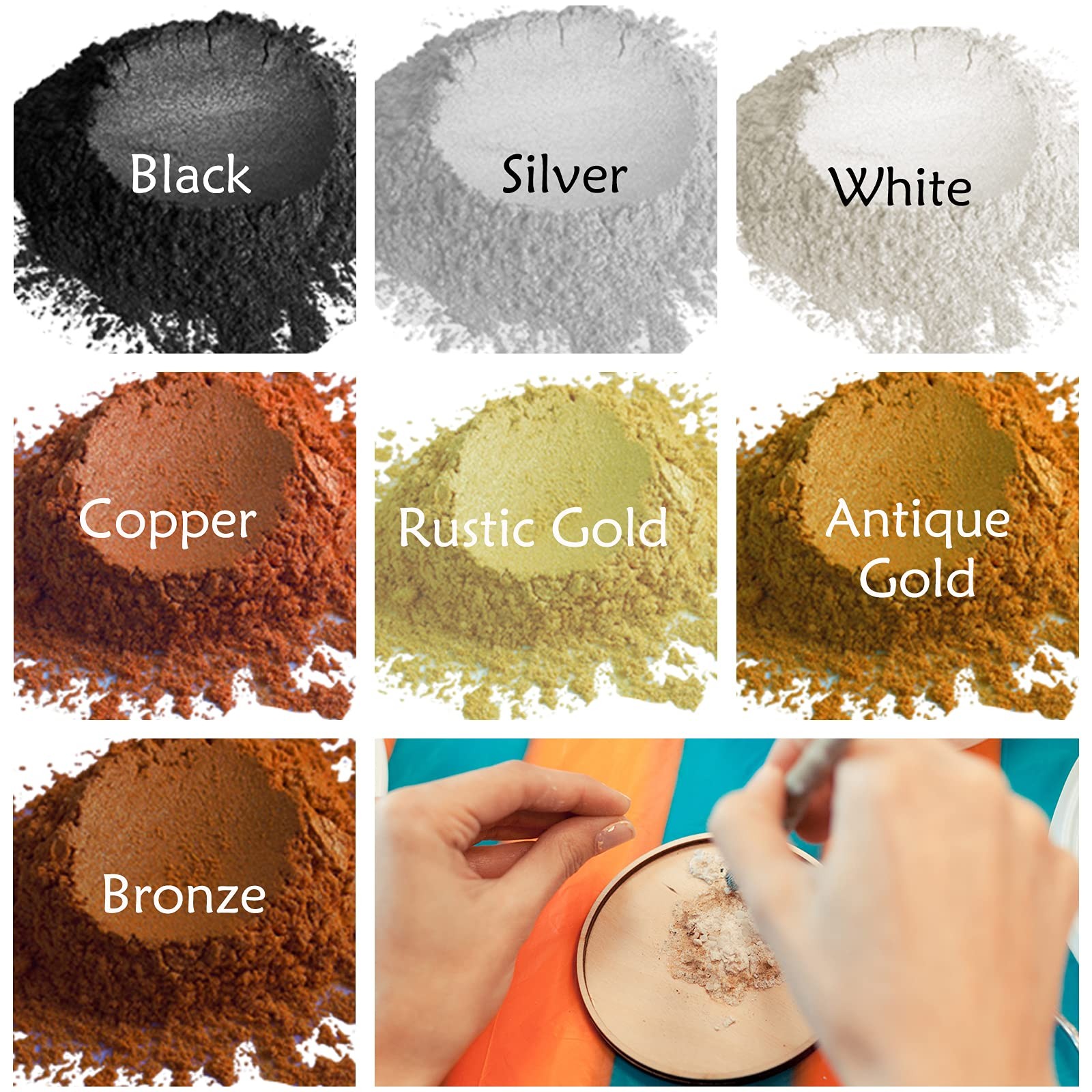 Metallic Pigment 2-Metallic 7 Colors, 7 Colors