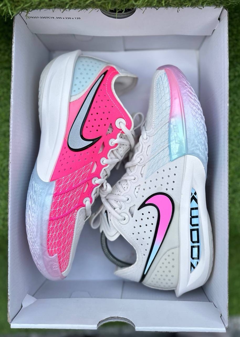 Nike US11 Air Zoom GT Cut 3 Phantom Pink Blast Men's Basketball Shoes DV2913-007