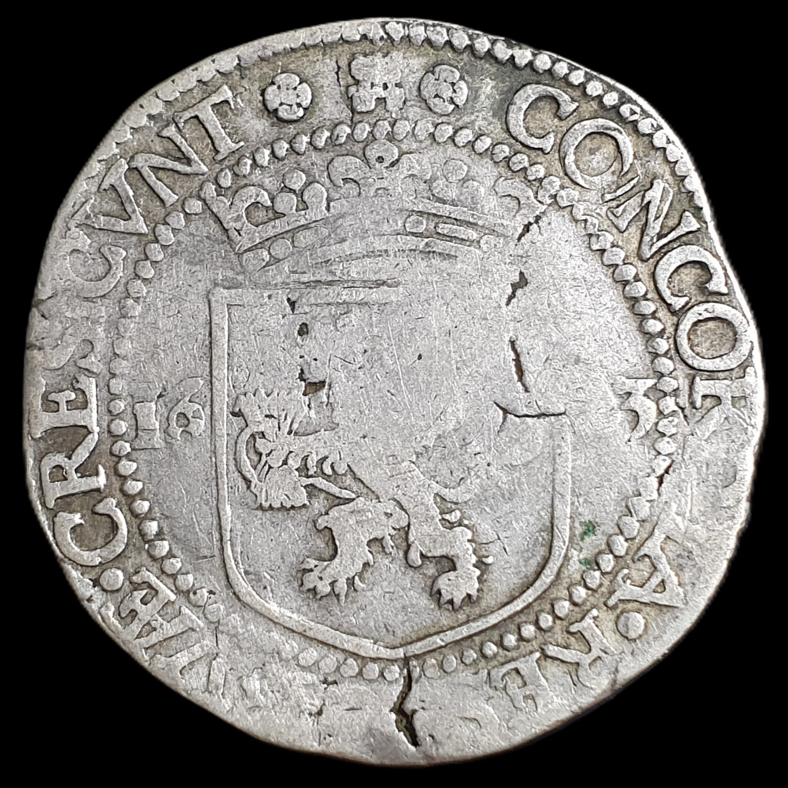 Netherlands Zeeland Rijksdaalder Silver Gulden 1623 VF