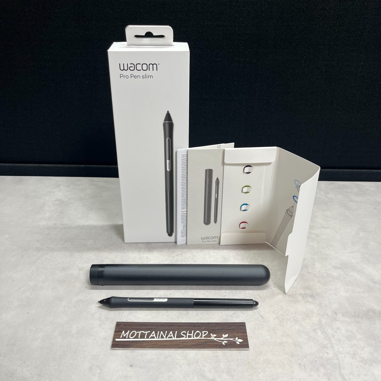 Wacom Pro Pen slim KP301E00DZ Stylus for Wacom Tablets w/ Genuine Box Tested!!