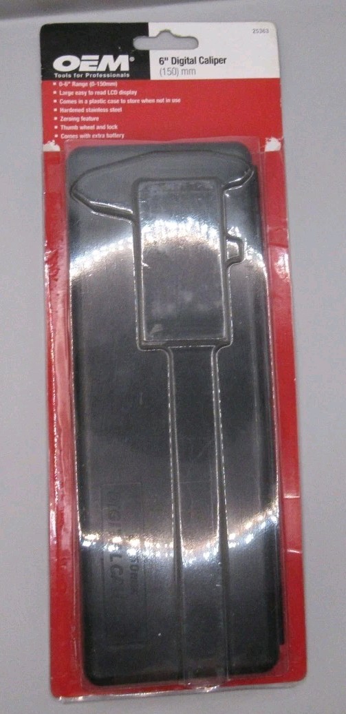 OEM 6" Digital Caliper 25363 No Battery