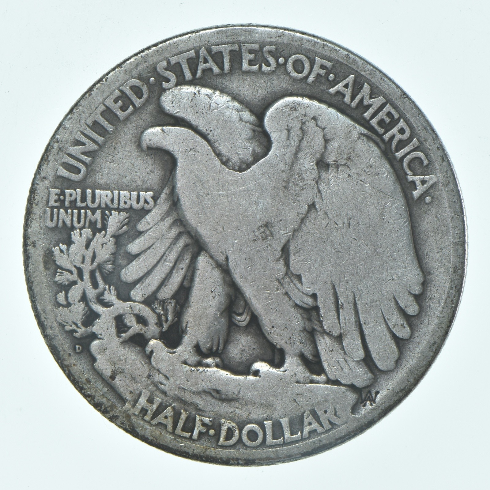 1919-D Walking Liberty Half Dollar CIRC G+ 90% Silver