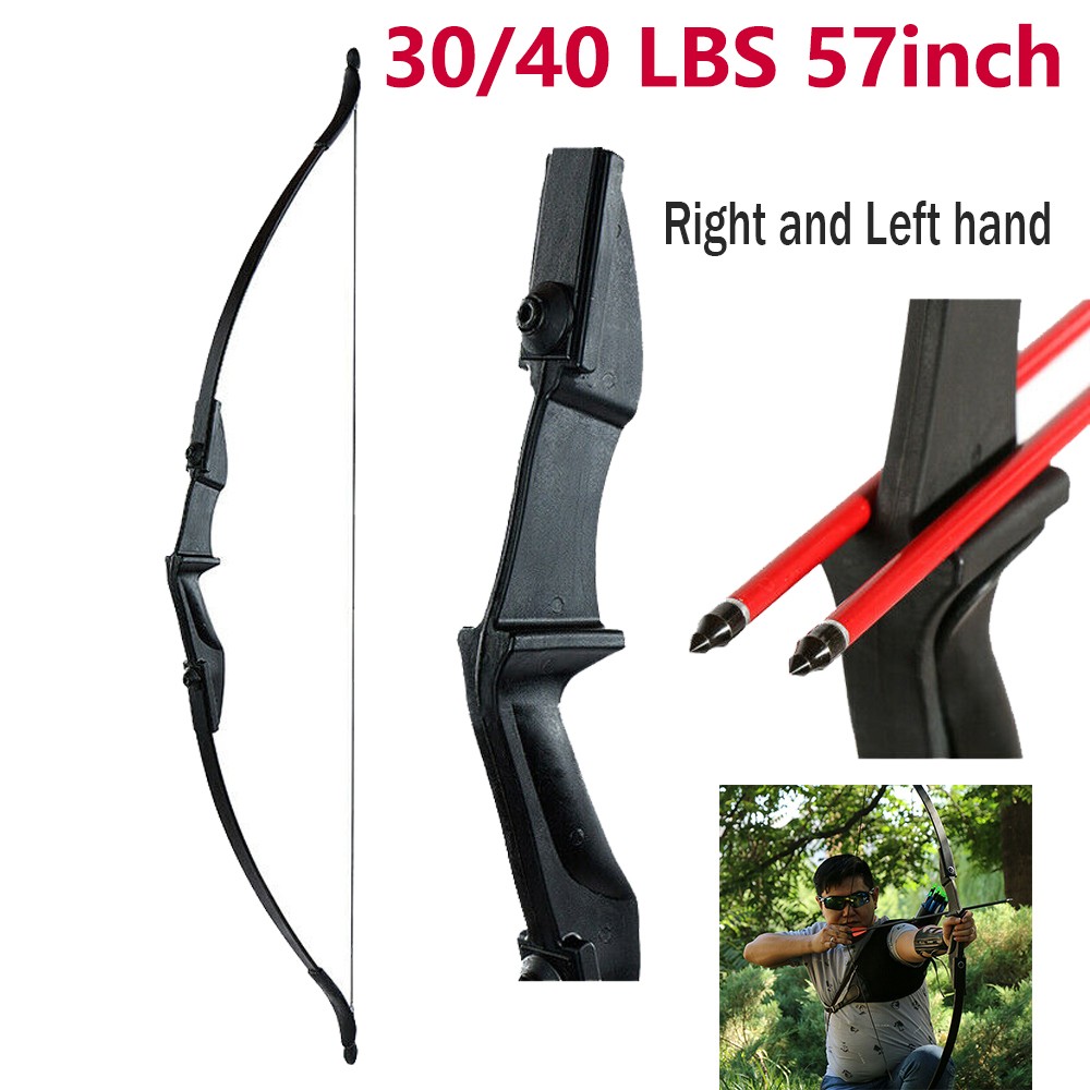 20-40lb 57"inch Archery Takedown Recurve Bow Set Right Left Hand Practice Target