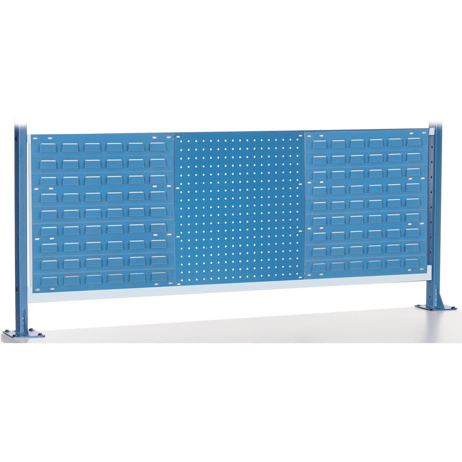 Risers With Louver/Pegboard Panel for 60" Workbench Blue