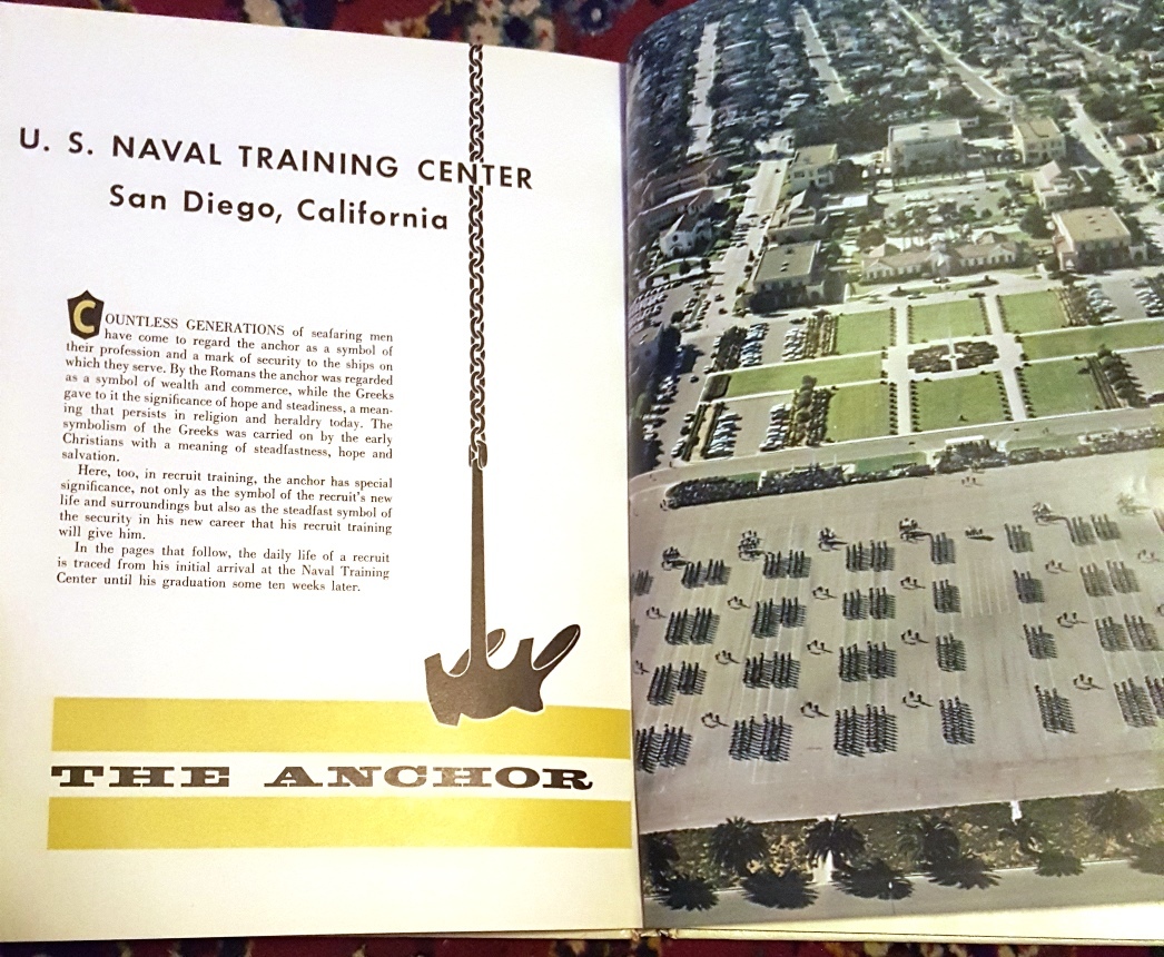 Vtg 1970s Navy Recruit Training Cruise Book "The Anchor" NTC San Diego Boot Camp