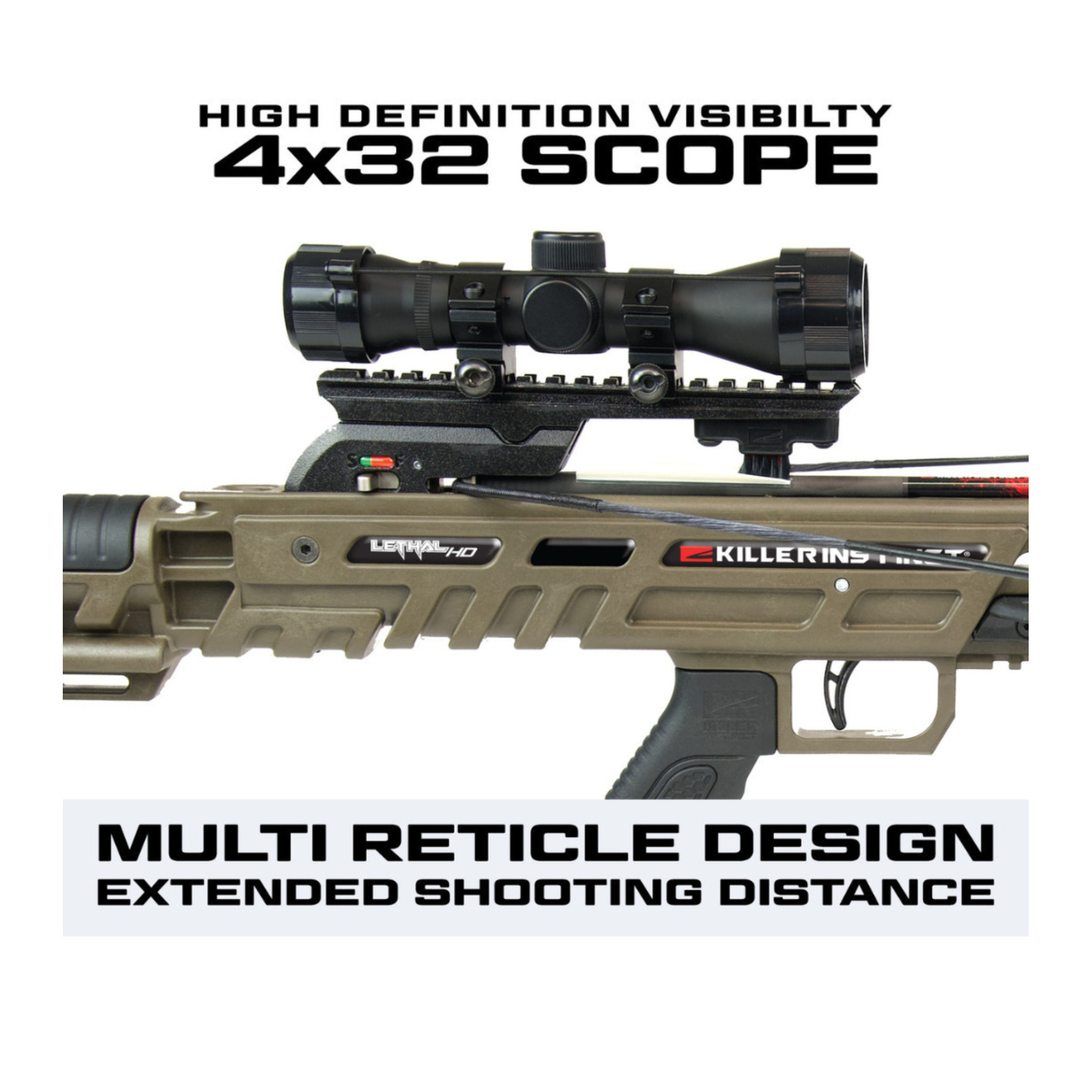 Killer Instinct Lethal HD405 Crossbow Bundle Hunting Weapon