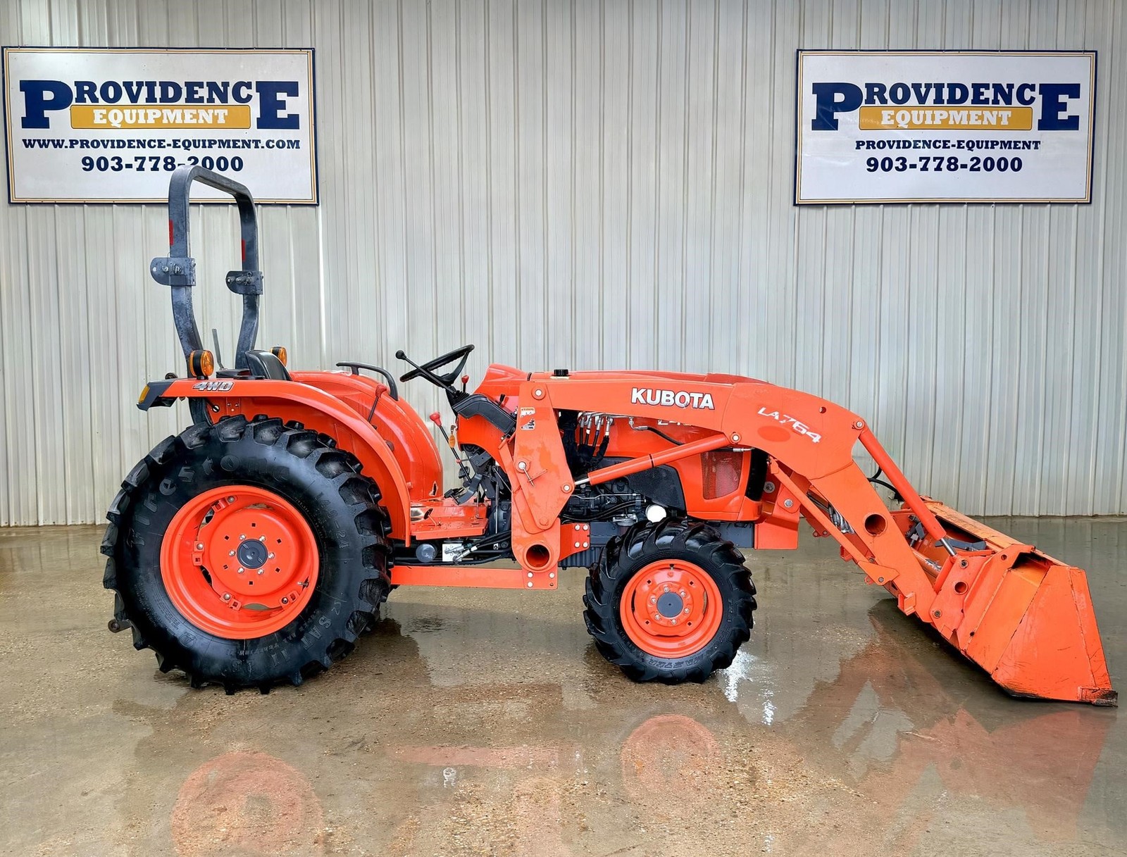 2012 KUBOTA L4600 OROPS 4WD TRACTOR WITH LA754 LOADER