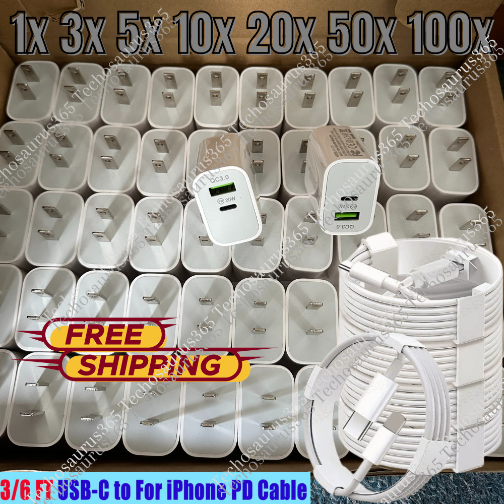 Wholesale 20W PD Fast Charger For iPhone 14Pro/13/12/11 USB Type C Adapter Cable