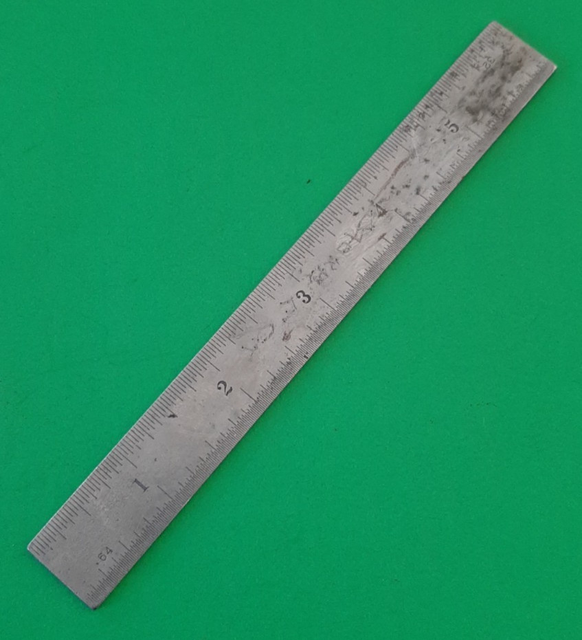 Craftsman 6" Machinist Rule No. 4 Tempered Steel Ruler USA Owner Mark