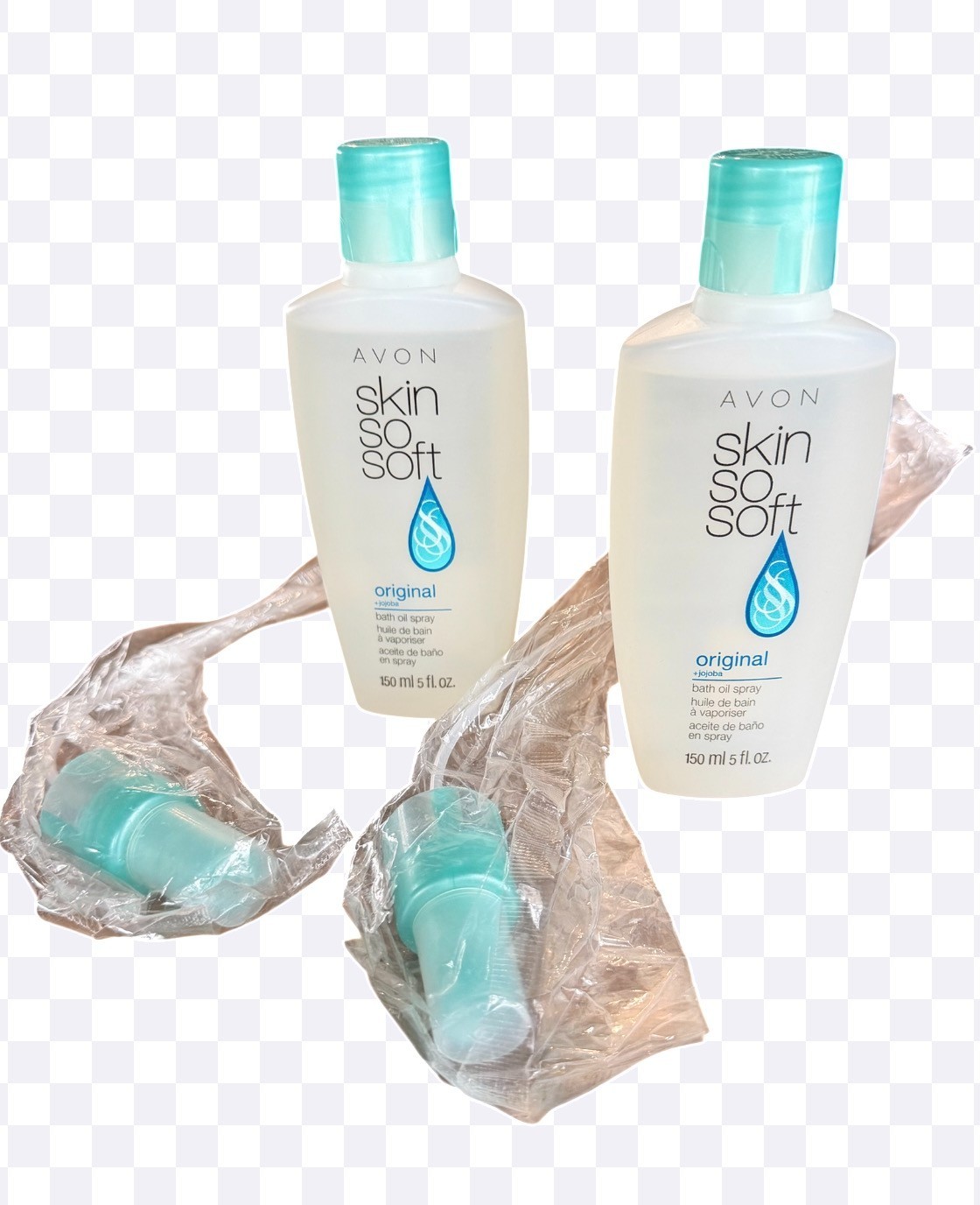 2 AVON Skin So Soft SSS Original +Jojoba Bath Oil Spray 150ml 5 fl. oz. Sprayers