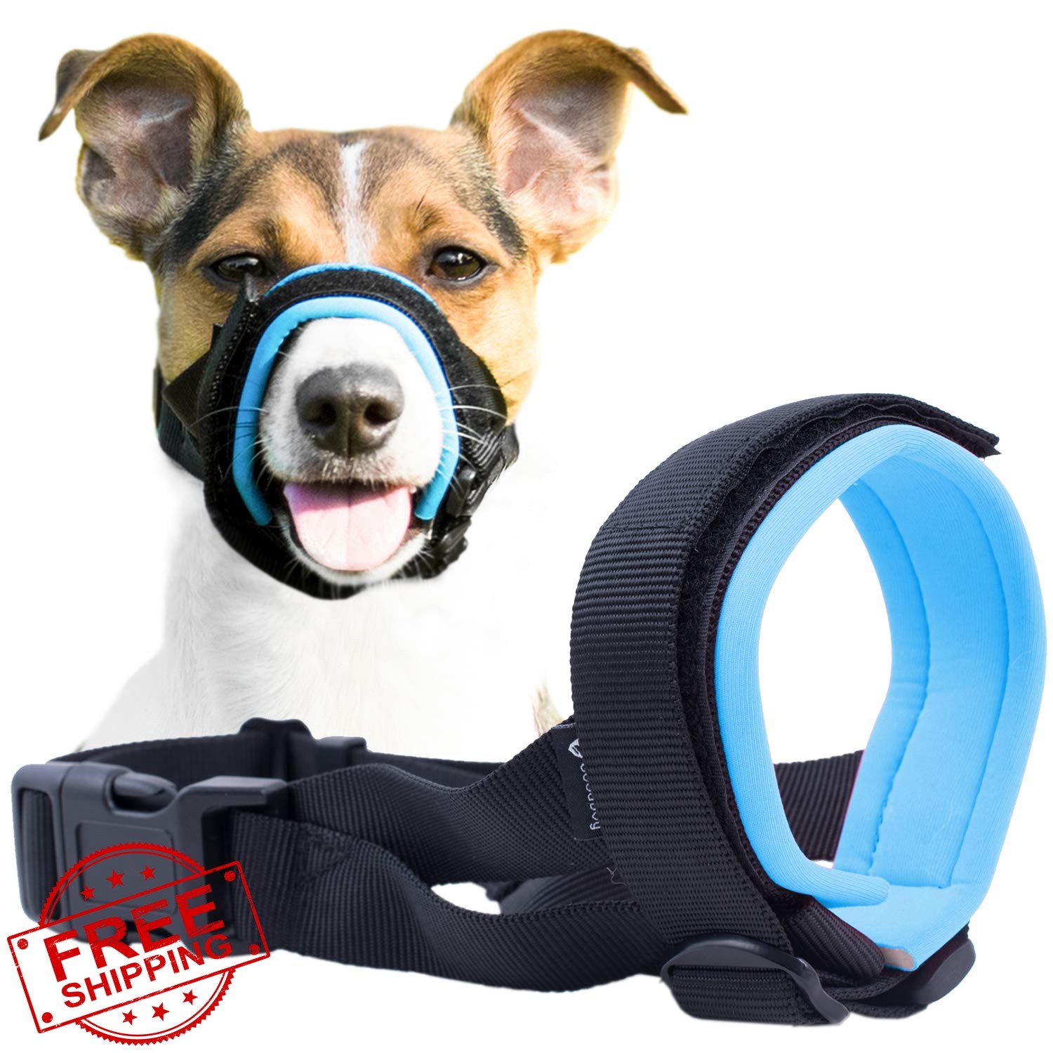 GoodBoy Dog Muzzle Guard Blue Large