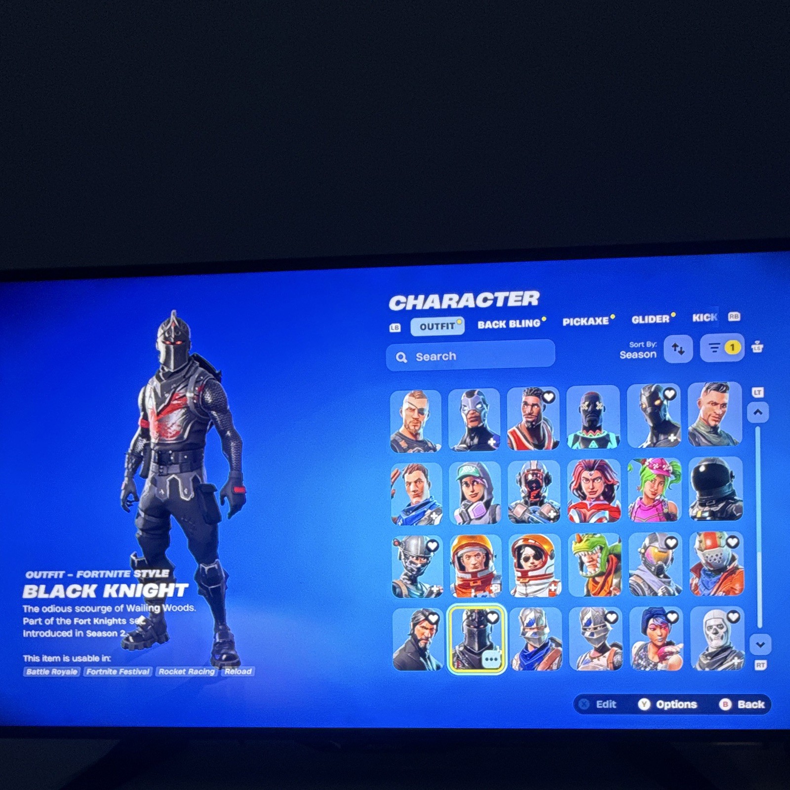 Fortnite Black Knight Account, plus many more! Willing to take offers