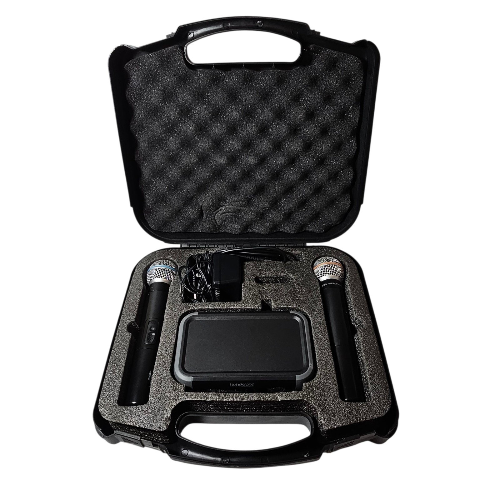 Livingstone Cordless Practice Stage Microphone Twin Set 2 Precision Audio 2015