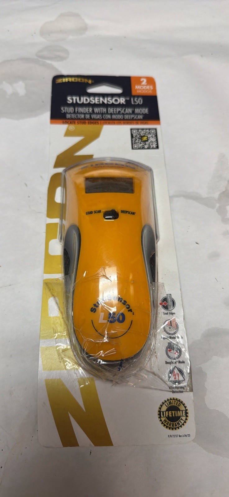Zircon StudSensor L50 Edge Finding Electronic Stud Finder w/ Deep Scan Free Ship