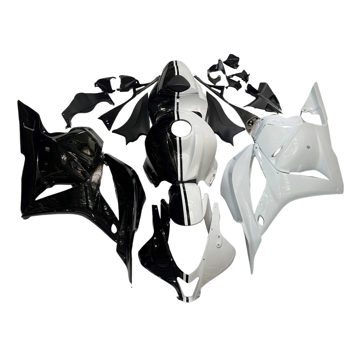 White Black Injection Fairings Kit for Honda CBR600RR 2009-2012 F5 ABS Bodywork
