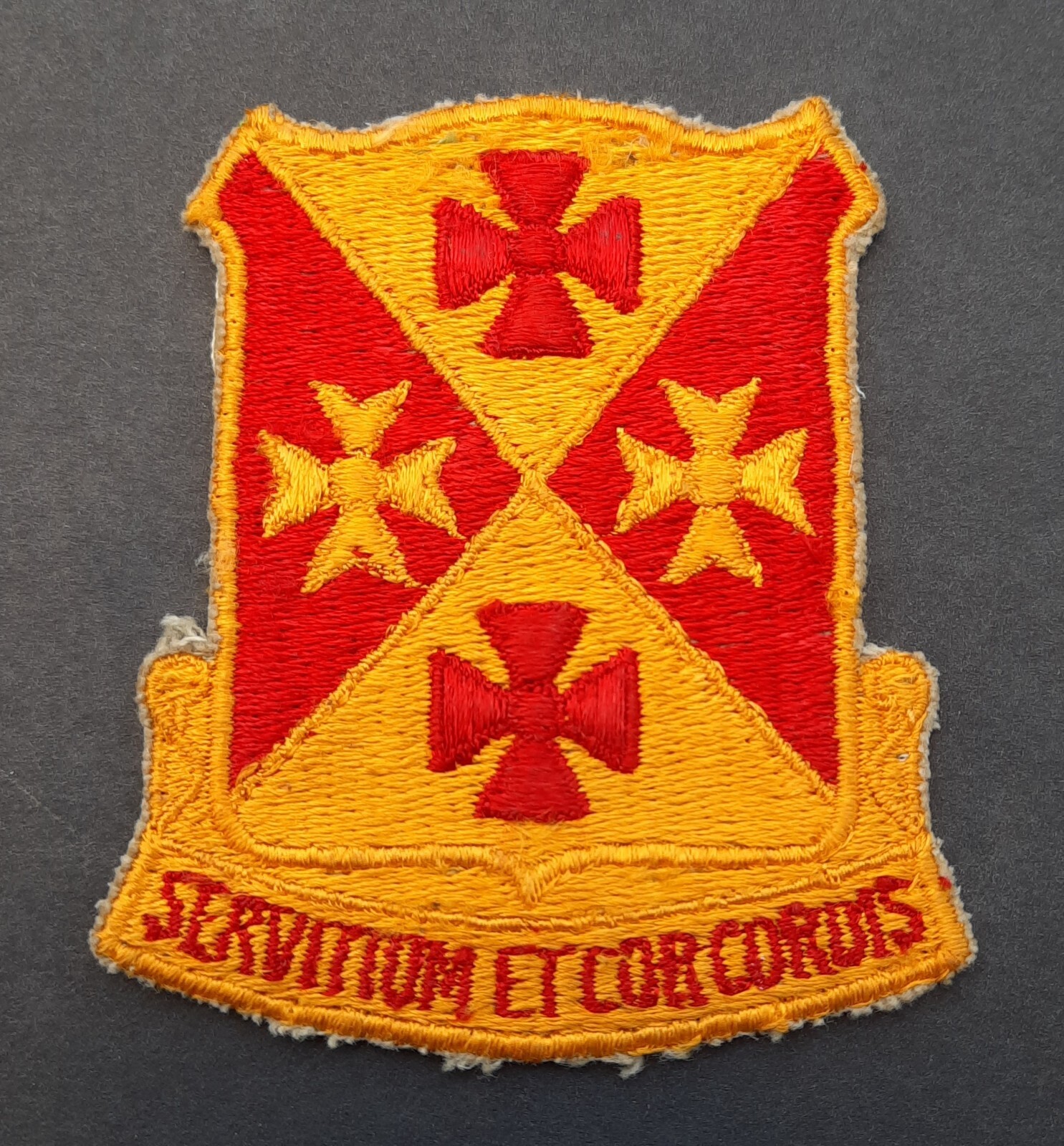 Original US Army Patch 701 MX Bn Maintenance Battalion 1 In Div Vintage Cut Edge
