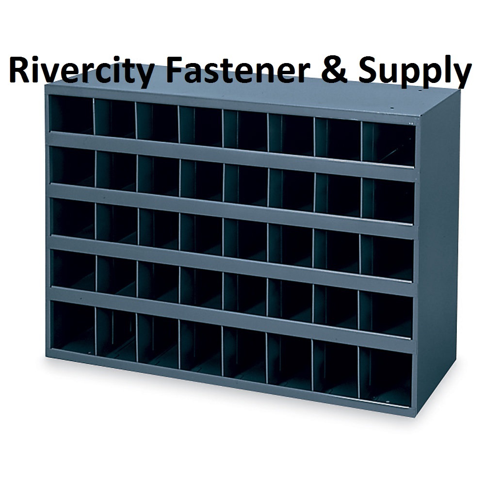 METAL 40 HOLE STORAGE BIN / CABINET FOR NUTS AND BOLTS / FASTENERS / SCREWS