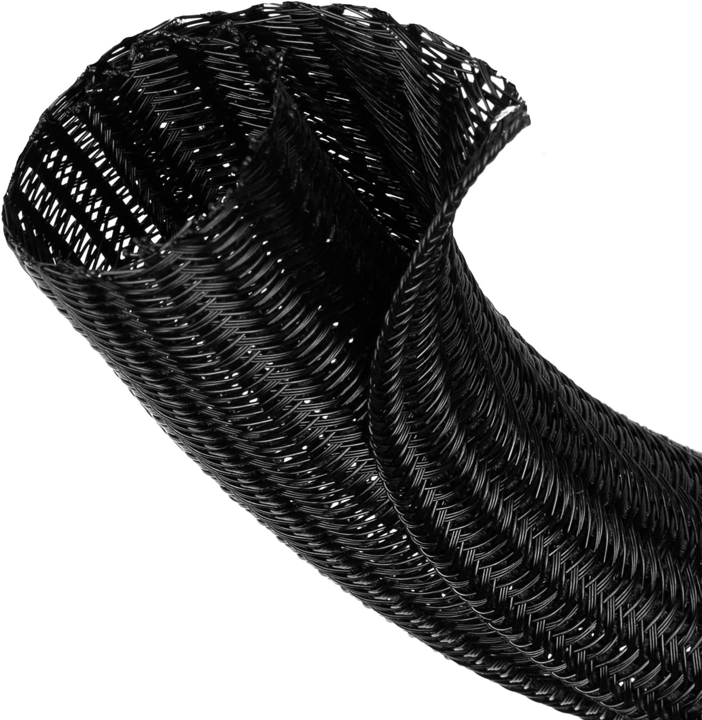 1/8” Cable Management Loom Wrap Sleeve Cord Wire Hider Organizer Covers |  1/8 I