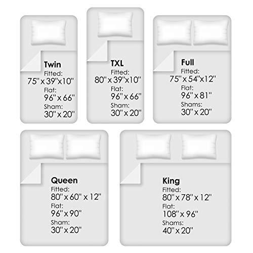 Lavish Home Brushed Microfiber Sheet Set, Full, White
