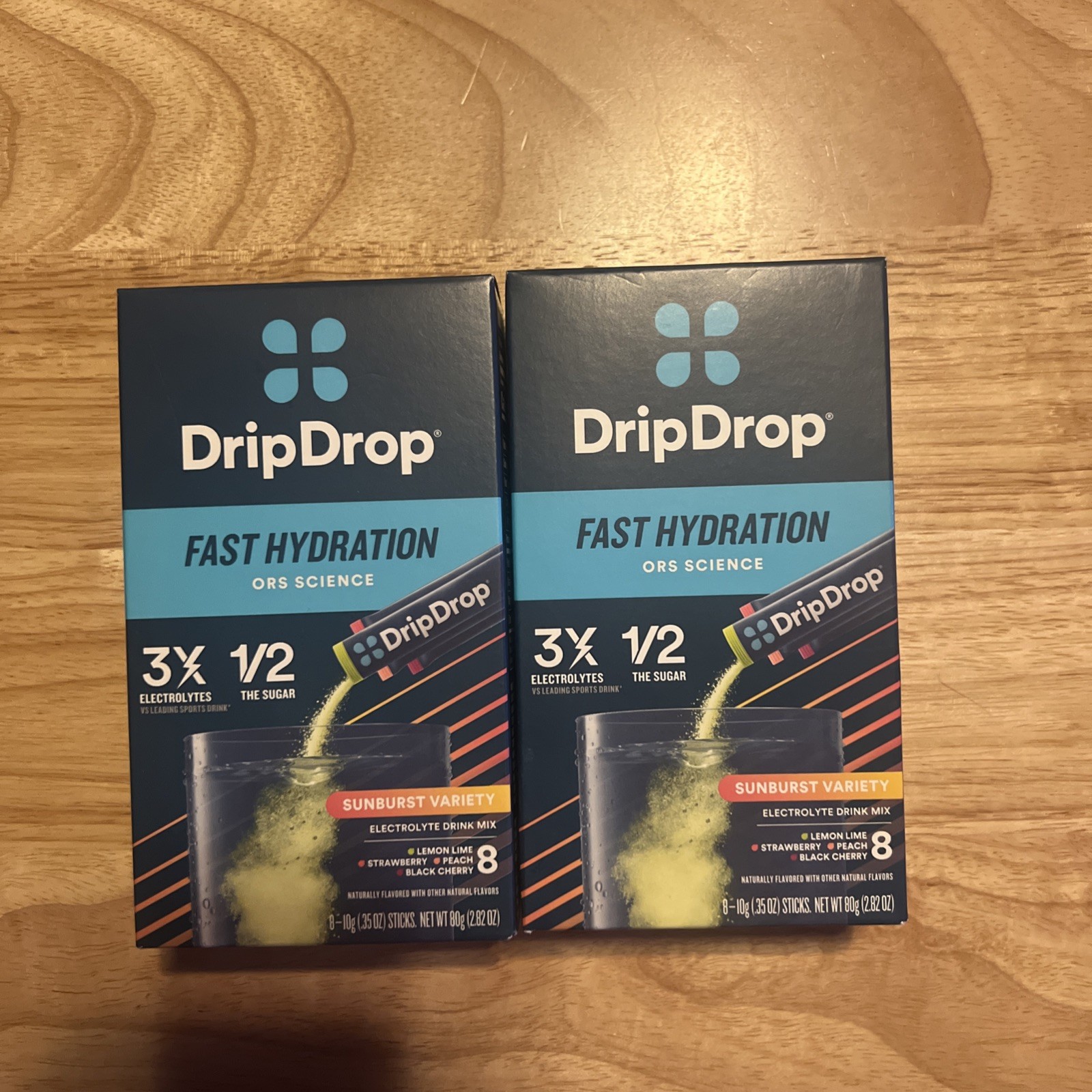 DripDrop Sunburst Variety Electrolyte Drink Mix - 16 Sticks Exp: 12/28