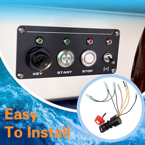 Boat Ignition Switch with 2 Keys Compatible with Mercury Sierra Mariner