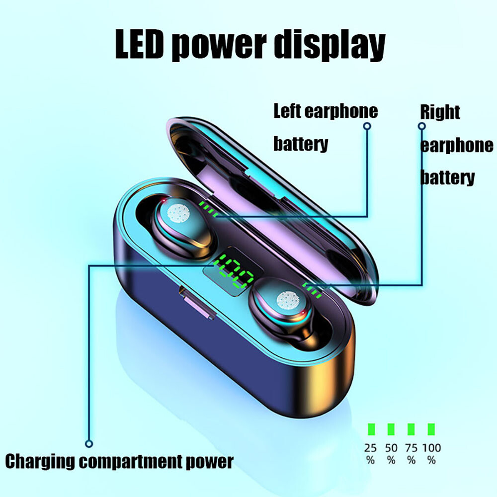 Bluetooth Earbuds for iphone Samsung Android Wireless Earphone IPX7 Waterproof
