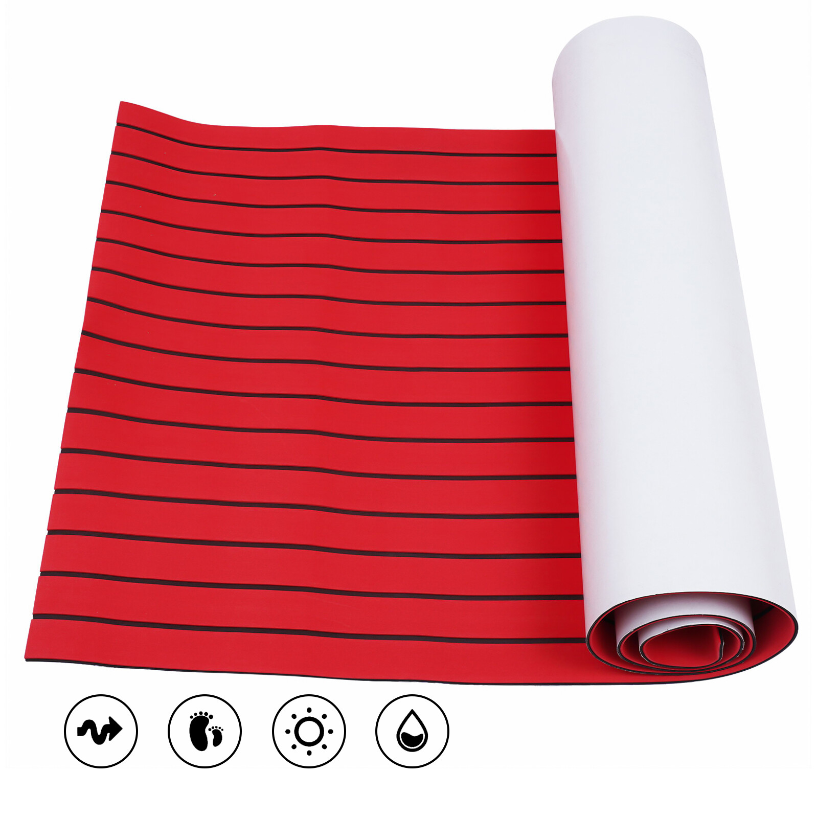 94"x 35" Marine Boat Flooring EVA Foam Yacht Teak Decking Sheet Carpet Pad Mat