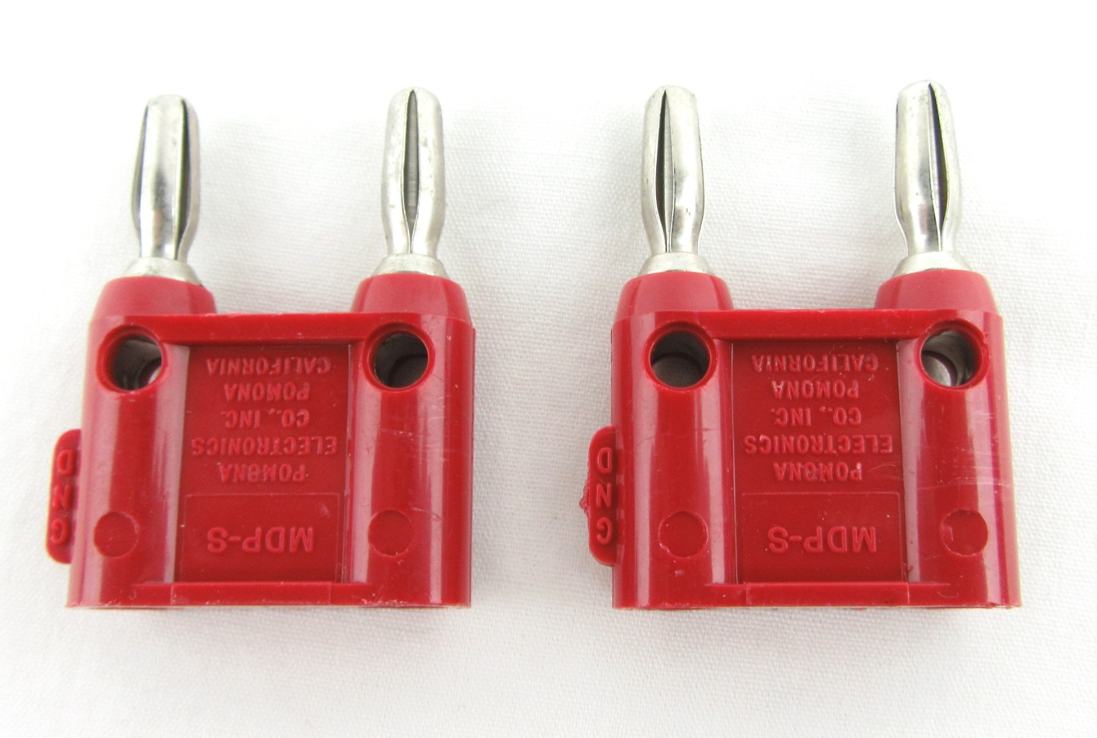 Pomona  MDP-S Dual Banana Plugs, Shorting Bar, Red, Set of 2 - New, Free Ship