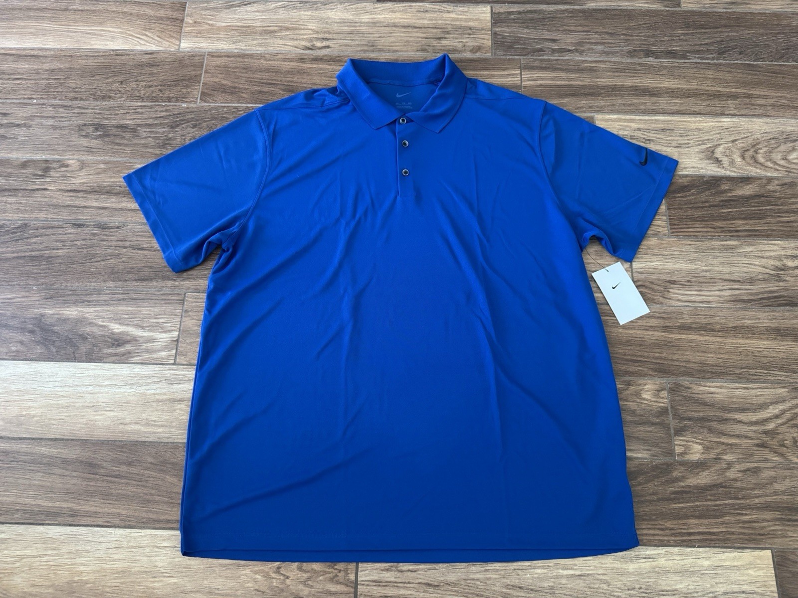 NEW WITH TAGS Nike Dri-Fit Polo Shirt 2XL Blue Size XXL