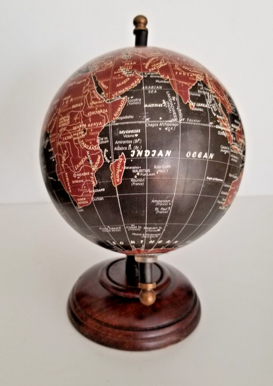 Tabletop Globe Black Decorative Desk Decor Tabletop Display 8 Inch
