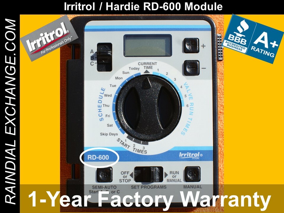 Irritrol / Hardie Rain Dial RD-600 Module - Fst Shp - TESTED - *1yr WARRANTY*