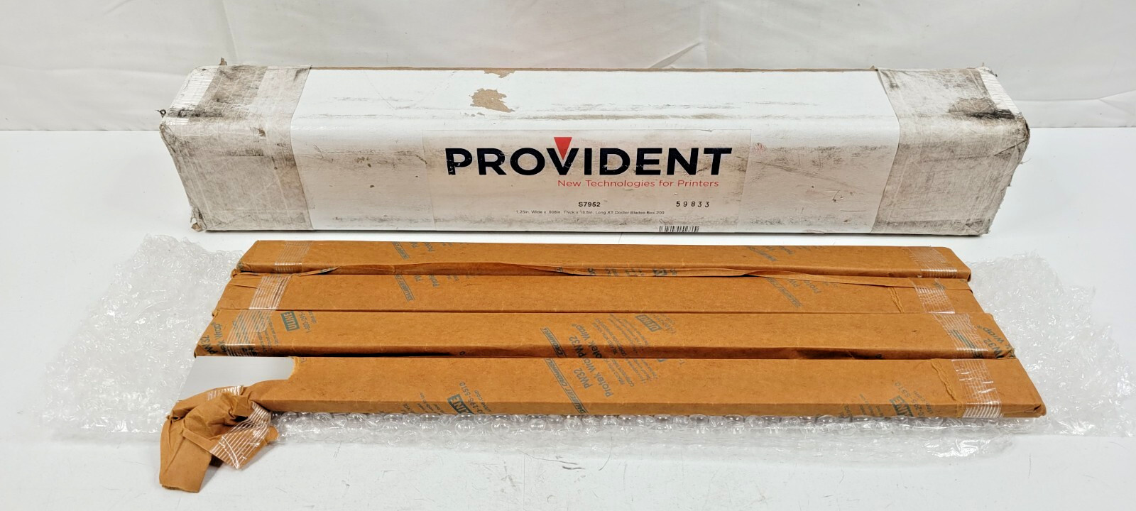 (QTY. 200) Provident Long XT Doctor Blades S7952 1.25” w x .008” t x 18.5” w