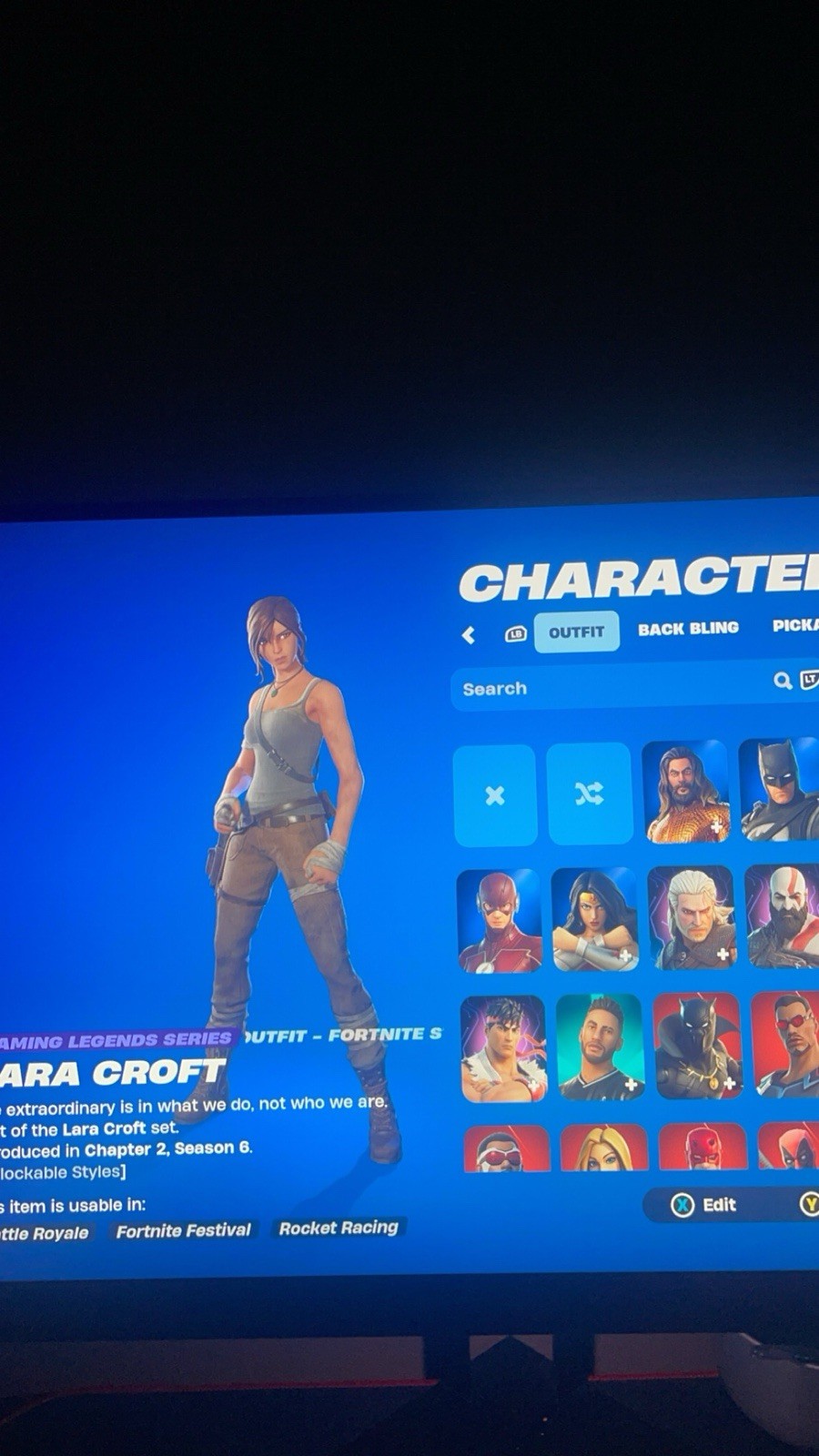 RARE LARA CROFT TAKE THE L LEVIATHAN AXE ACC DESCRIPTION FOR MORE INFO