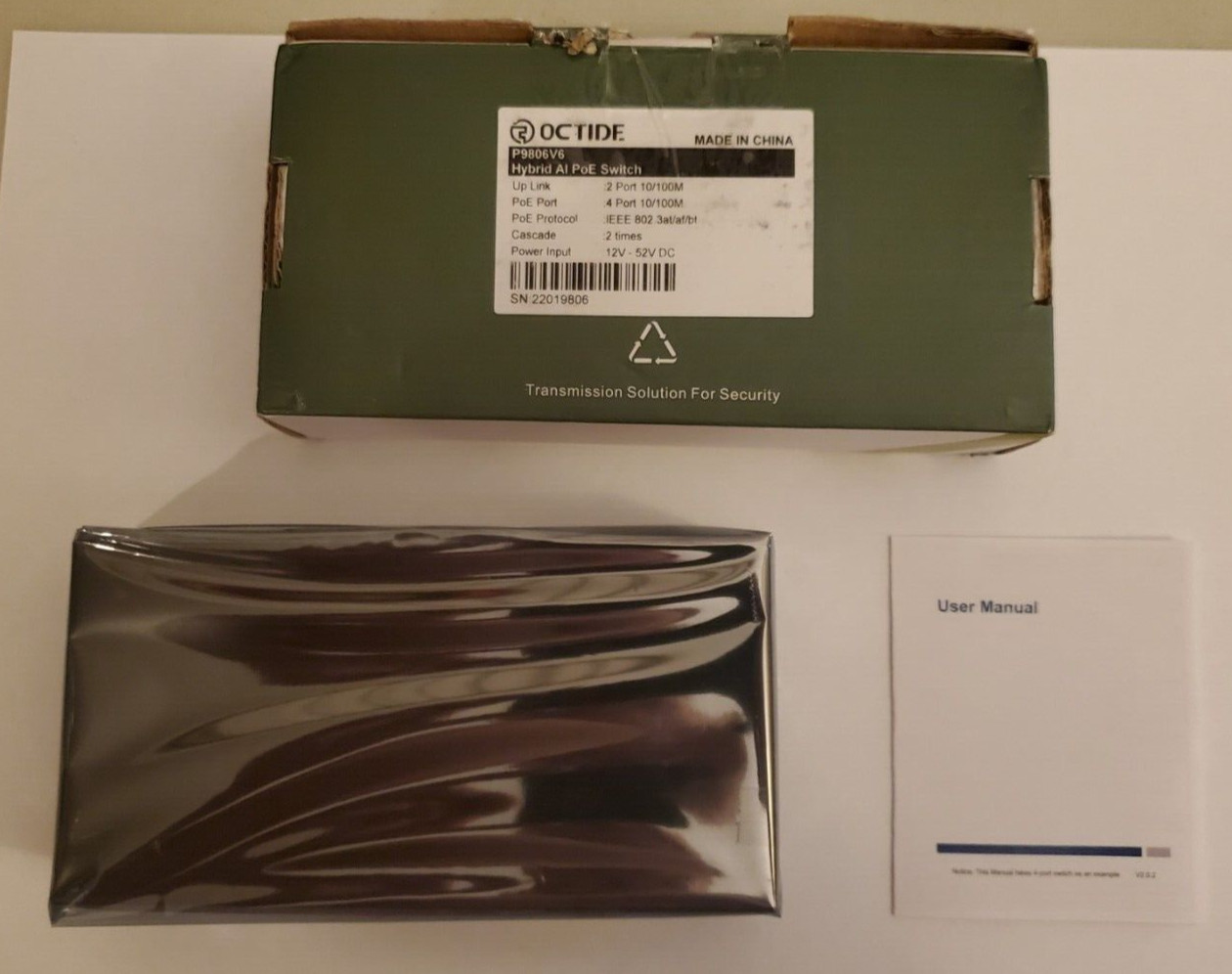Octide 6-Port PoE Extender, PoE Booster with 3Port PoE/PoE+,1-Port BT PoE++ New