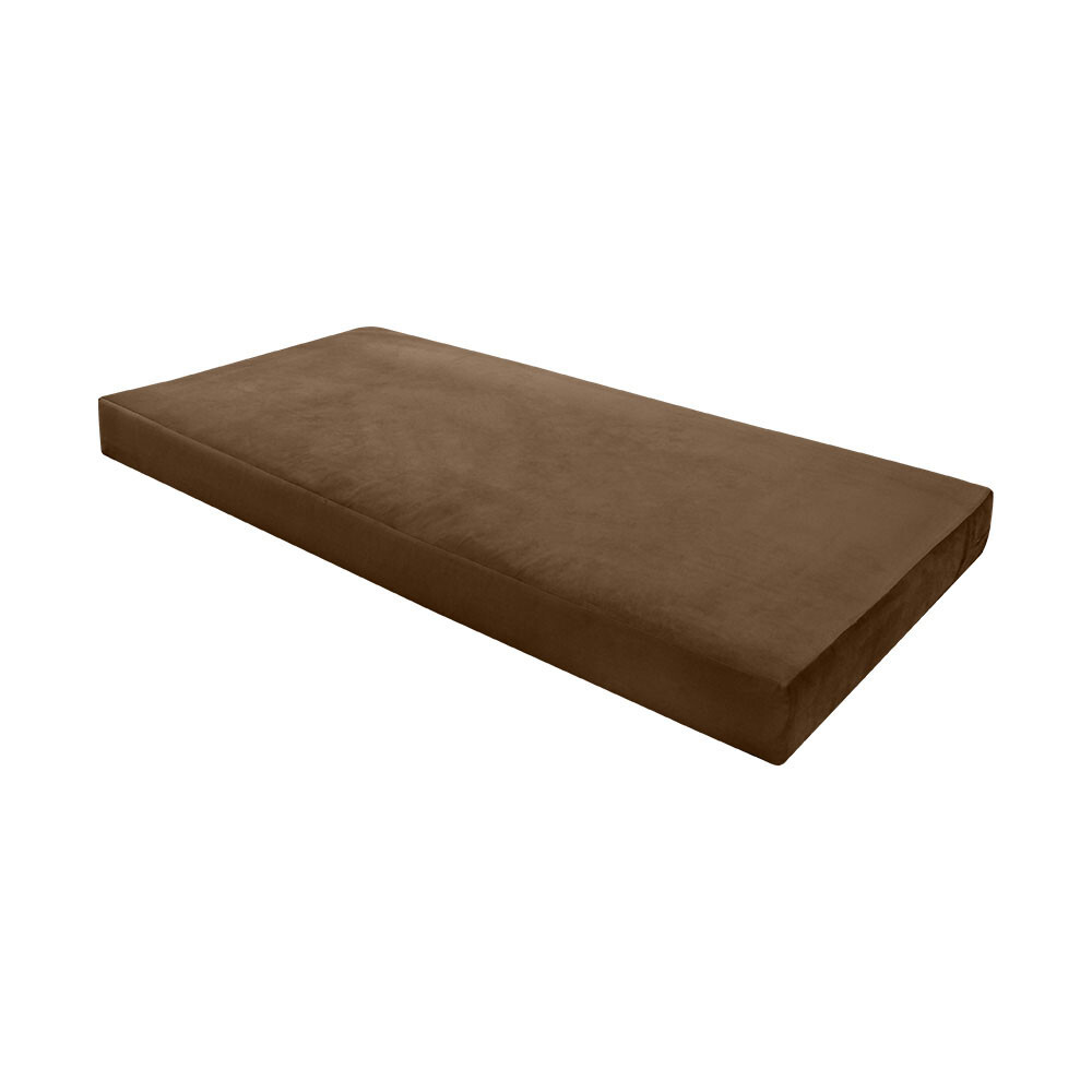 |SLIPCOVER ONLY| Knife Edge 8" Full 75x54x8 Velvet Indoor Daybed Mattress-AD308