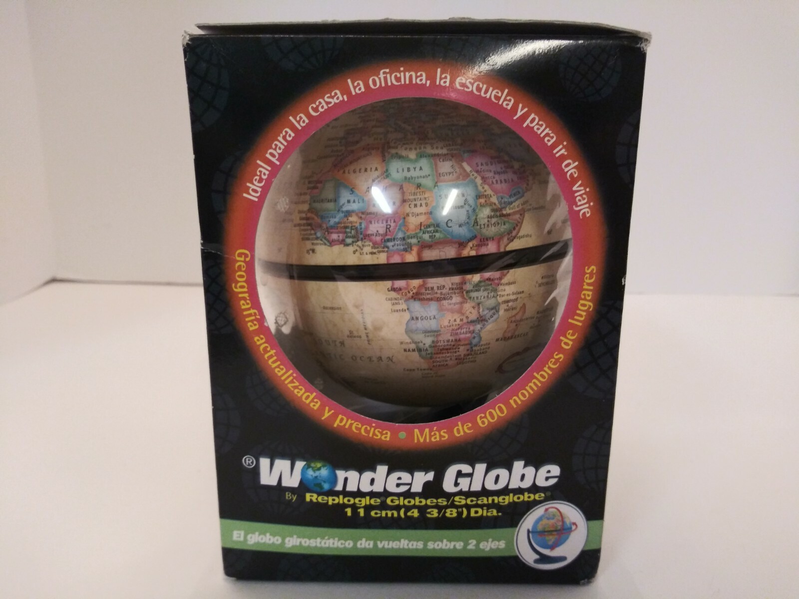 Replogle Wonder World Globe 4 3/8" - Rotates - New in Box