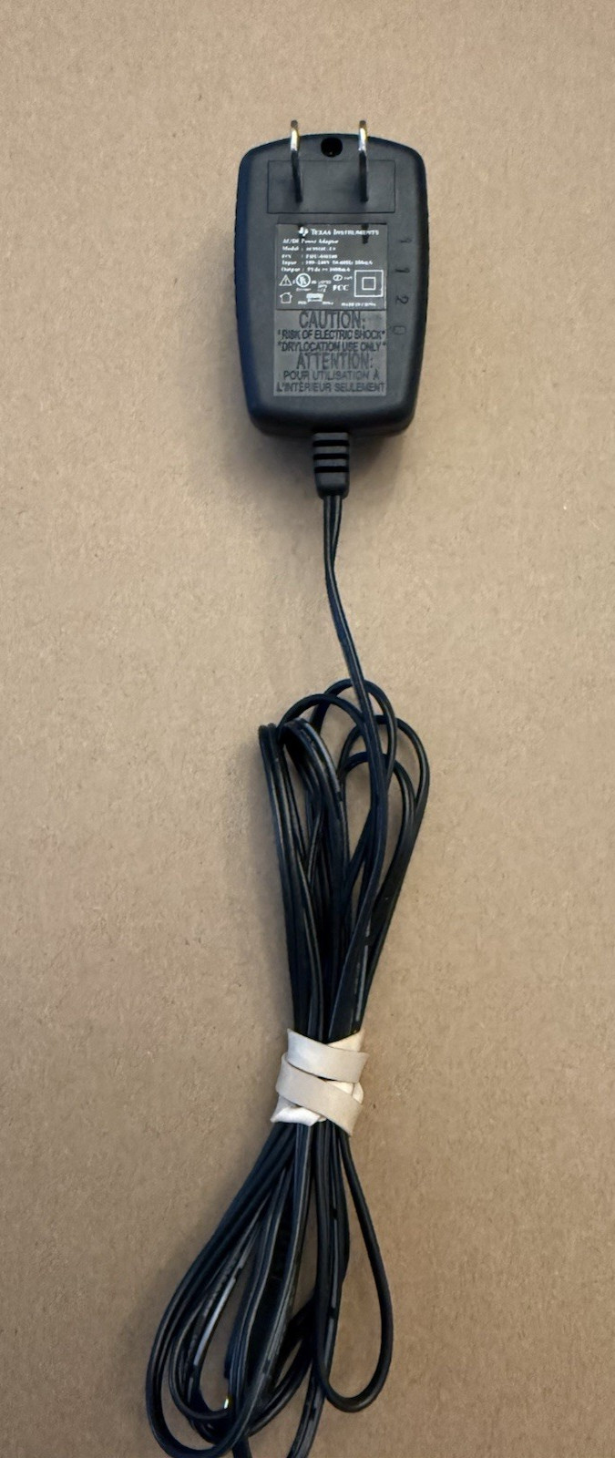 Genuine Texas Instrument AC Adapter Model AC9910U Input100-24V 50-60Hz Output 5V