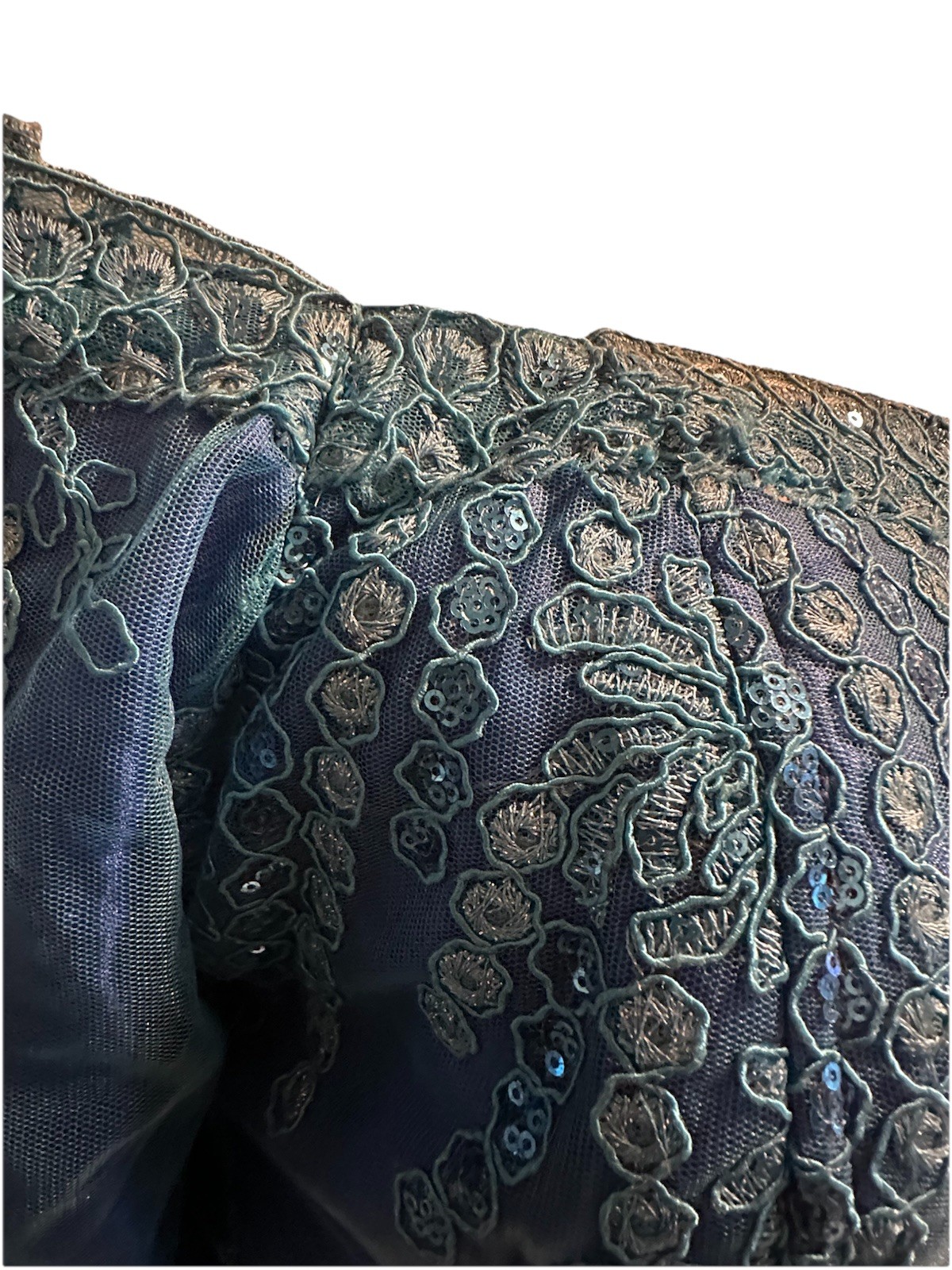 African Traditional Women's Clothing Blue Lace Top Printed Skirt