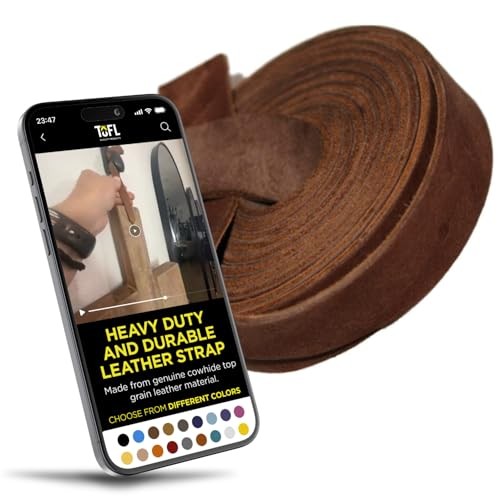 3/4" Wide Leather Strap | Leather Strips for Crafts, Jewelry, & Furniture