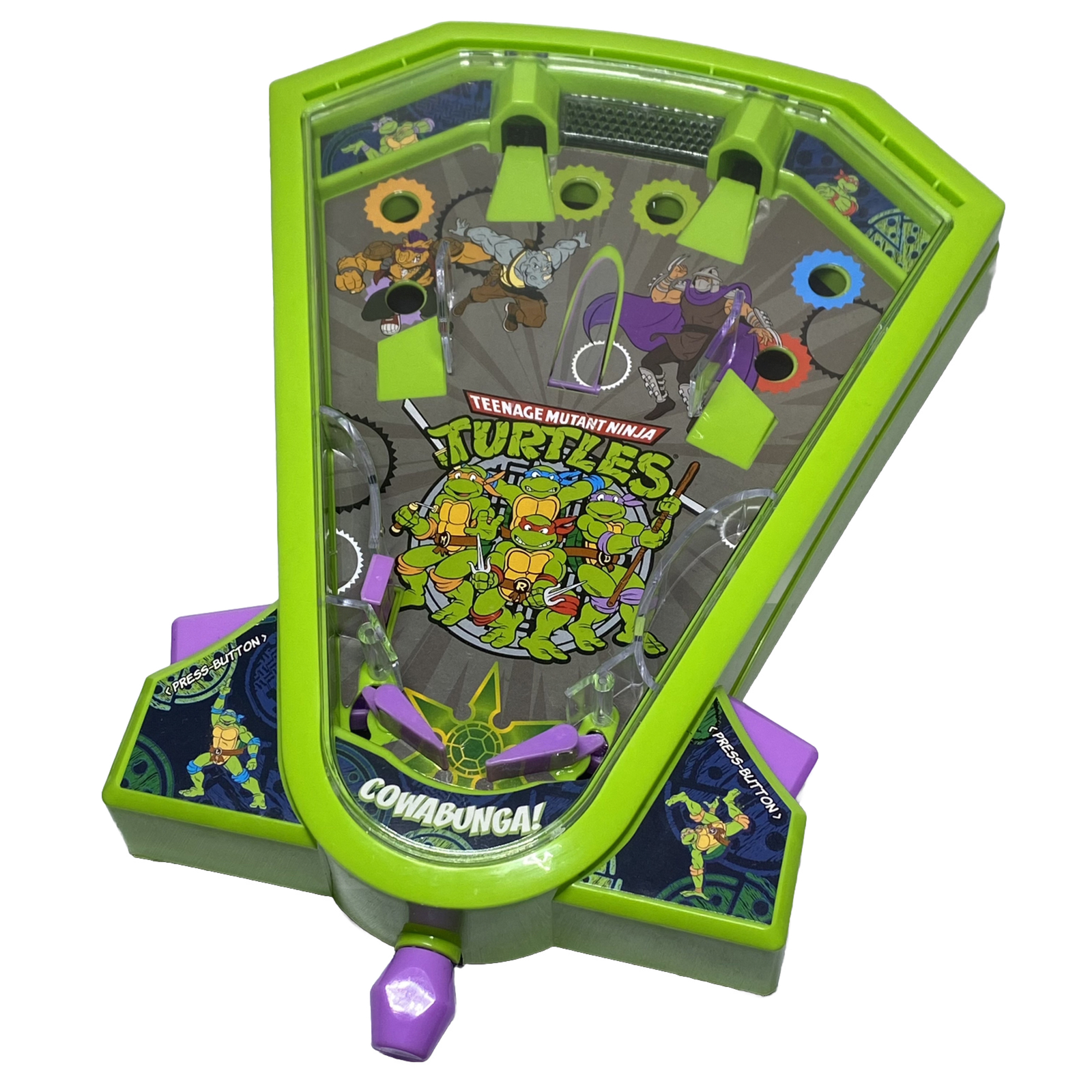 Nickelodeon Teenage Mutant Ninja Turtles Desktop Pinball Game Rare TMNT Toy VGUC