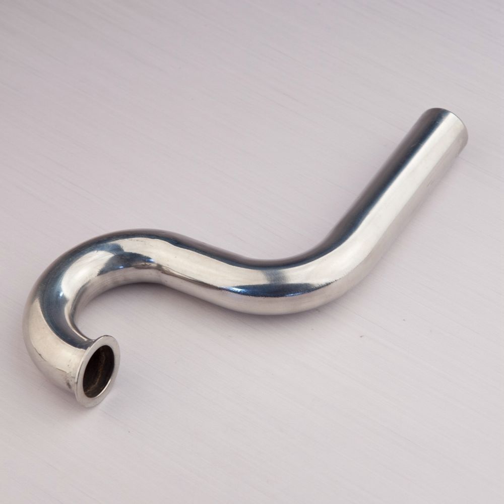 Stainless Steel Exhaust Pipe S Bend Wrap to Center WTC Header Gas RC Boat #230