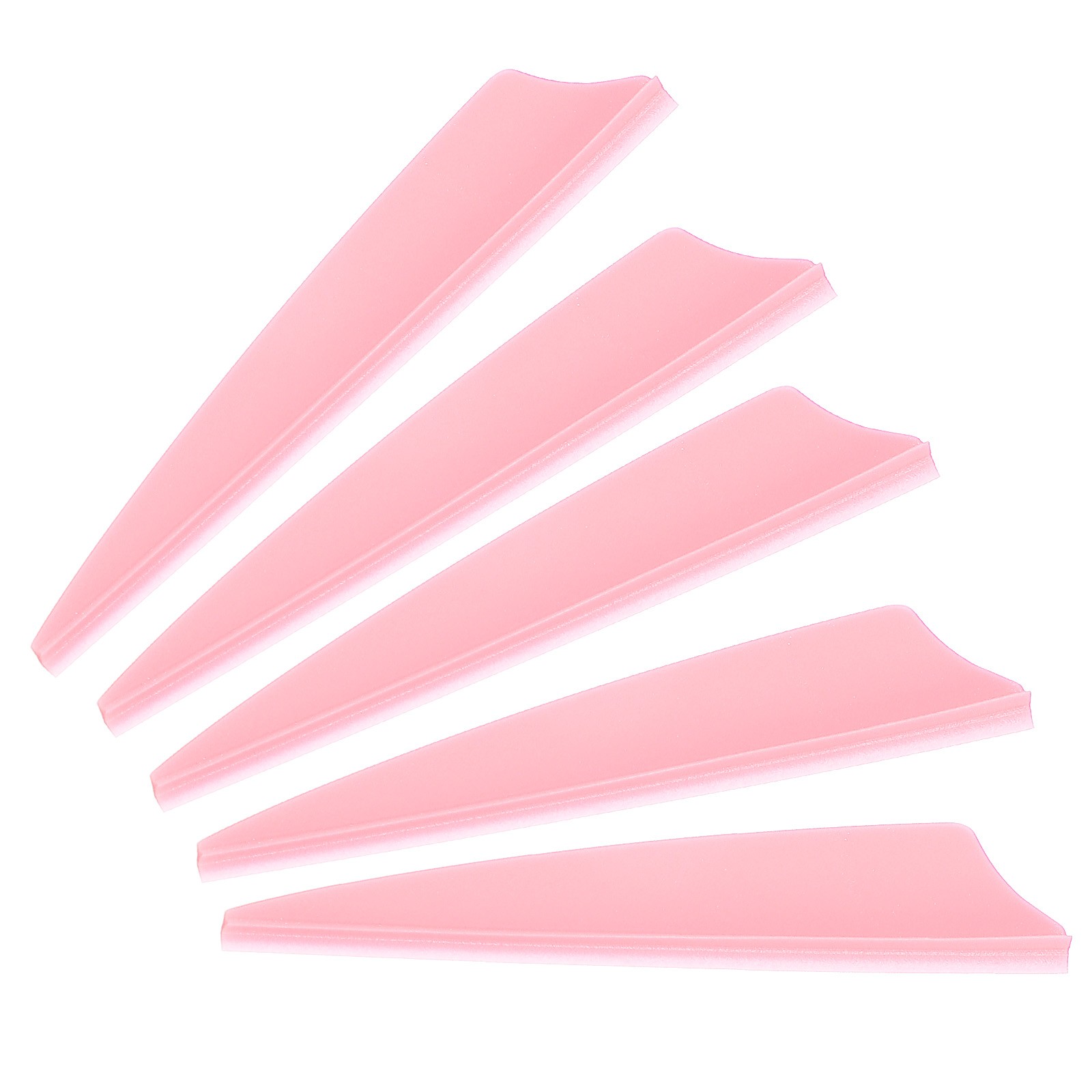 Arrows Vanes, 100 Pack 2.5 Inch Arrow Fletching Archery Shield Fletch, Pink