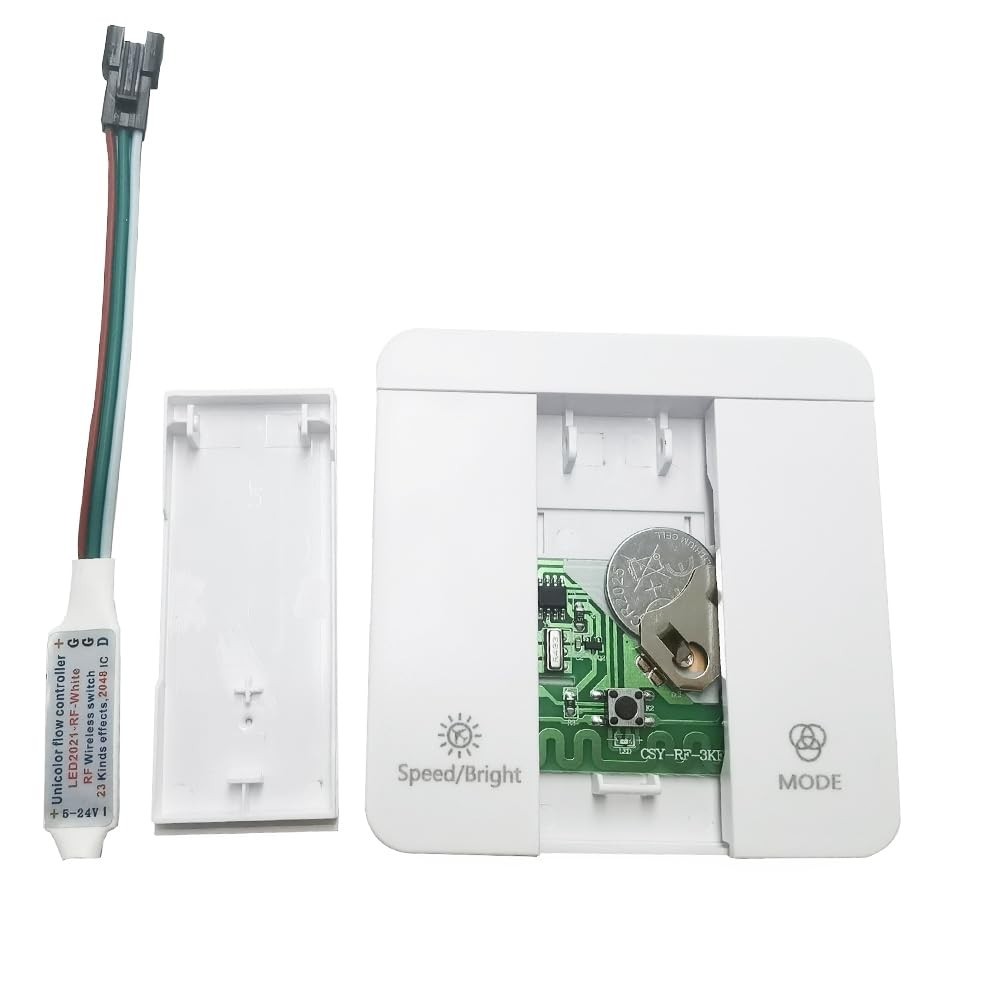 DC5-24V WS2811 Running Water Flowing LED Light Strip Controller 3Key RF Button