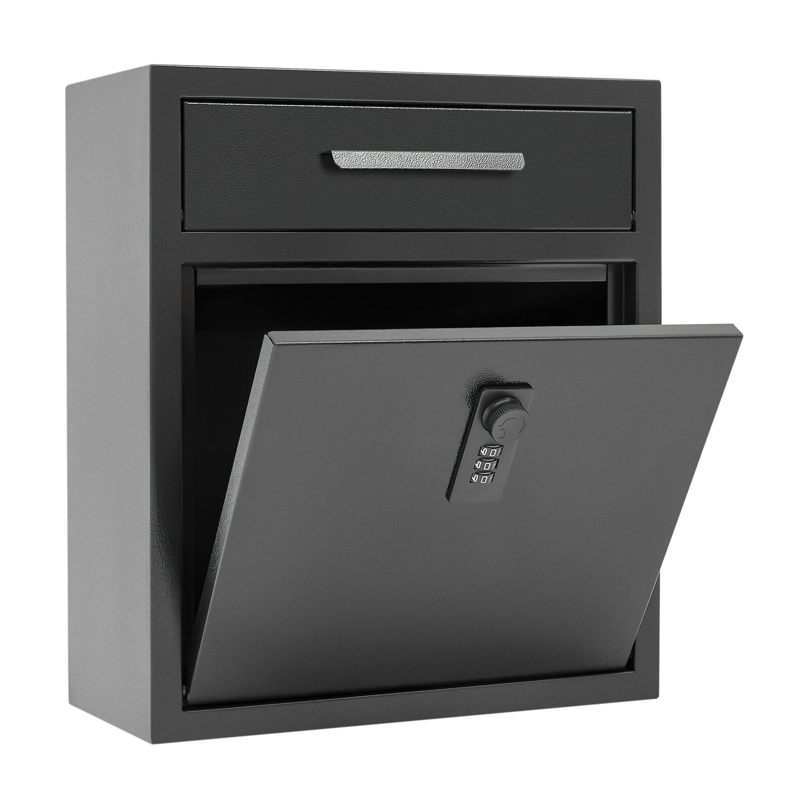 Wall-Mounted Mailbox With Combination Lock for Secure Mail Storage