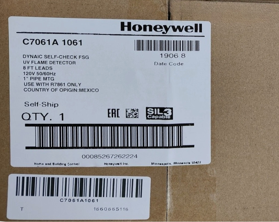 Honeywell C7061A1061 Flame Detector C7061A 1061 New fast  Shipping